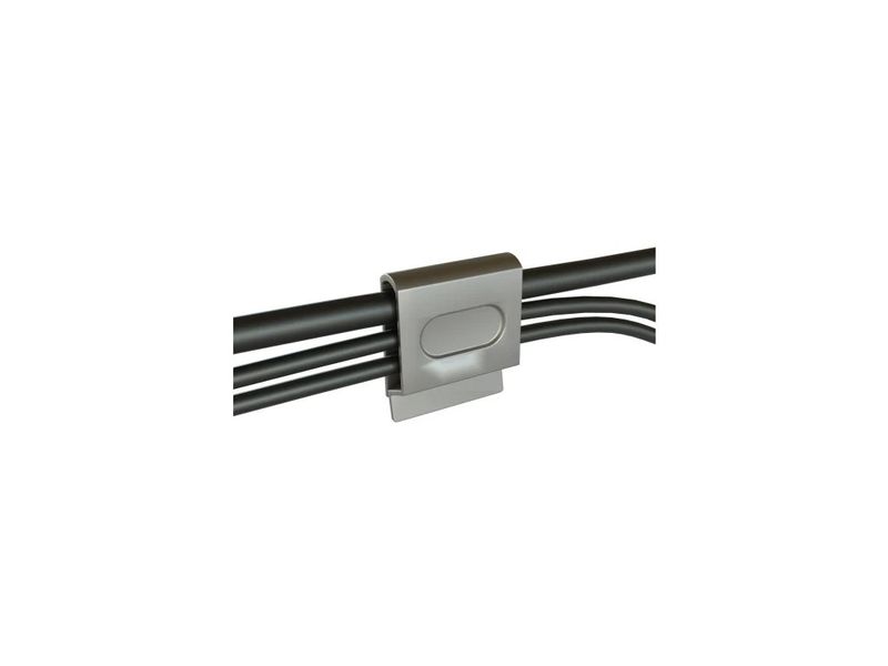 Cable clamp for 2-3 cables, stainless steel