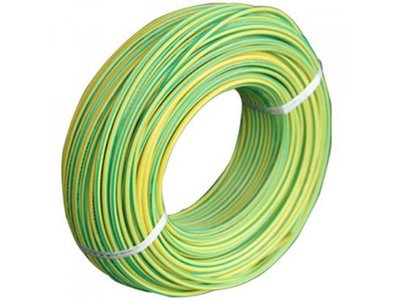 Kabel uziemiający 10mm2, zielono-żółty / 1m, 10 mm/2