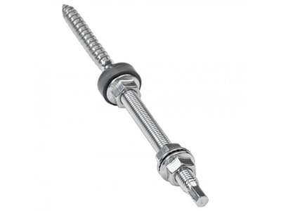 Combination screw, screw with double thread M10X200