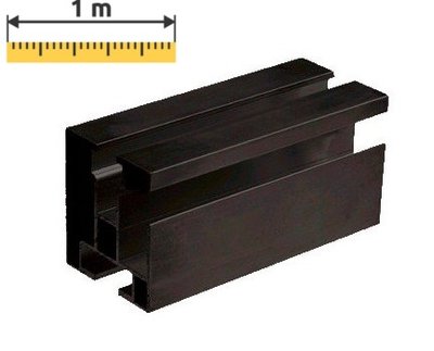 Beam for standard mounting of solar panels on pitched roofs.(price per metre.)